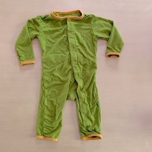 Kickee Pants 3-6 Month Green Duck Coverall